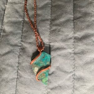 Chrysacolla Crystal Necklace
